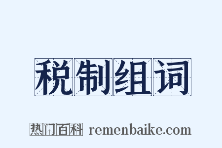 税制组词是什么意思的图片